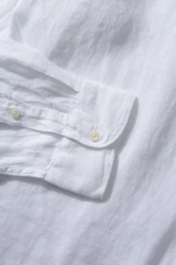 Hombre Edmmond Studios Linen Shirt Plain White