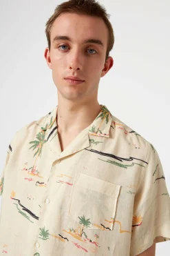 Hombre Edmmond Studios Matt Short Sleeve Plain Off White