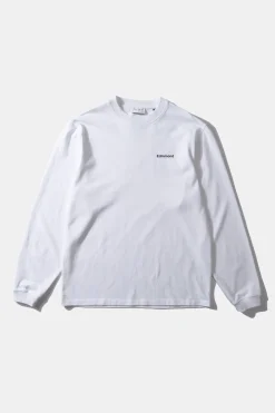 Hombre Edmmond Studios Mini Logo Ls Plain White
