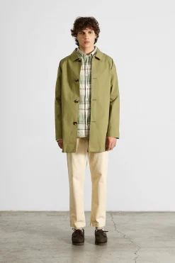 Hombre Edmmond Studios Morning Coat Plain Olive