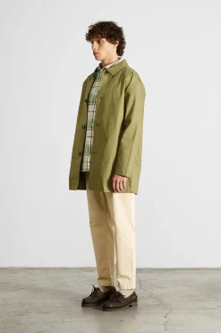 Hombre Edmmond Studios Morning Coat Plain Olive