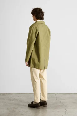 Hombre Edmmond Studios Morning Coat Plain Olive