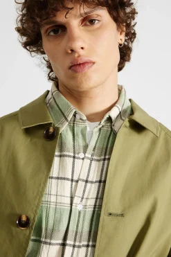 Hombre Edmmond Studios Morning Coat Plain Olive