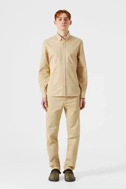Hombre Edmmond Studios Muse Shirt Plain Tan