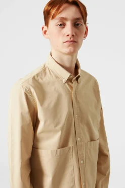 Hombre Edmmond Studios Muse Shirt Plain Tan