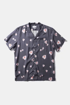 Hombre Edmmond Studios Orchid Short Sleeve Plain Navy