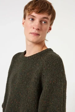 Hombre Edmmond Studios Paris Sweater Plain Khaki