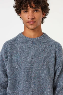 Hombre Edmmond Studios Paris Sweater Plain Steel