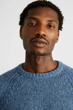 Hombre Edmmond Studios Paris Sweater Plain Steel