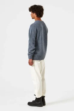 Hombre Edmmond Studios Paris Sweater Plain Steel