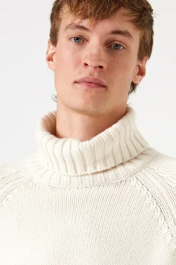 Hombre Edmmond Studios Paris Turtle Neck Plain Off White