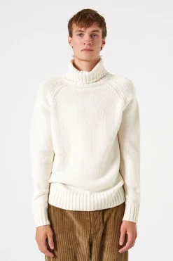 Hombre Edmmond Studios Paris Turtle Neck Plain Off White