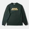 Hombre Edmmond Studios Puff Ls Plain Dk Green