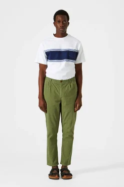 Hombre Edmmond Studios Seersucker Pants Plain Khaki