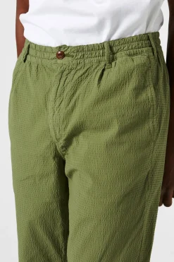 Hombre Edmmond Studios Seersucker Pants Plain Khaki