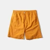 Hombre Edmmond Studios Seersucker Shorts Plain Mustard
