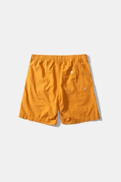 Hombre Edmmond Studios Seersucker Shorts Plain Mustard