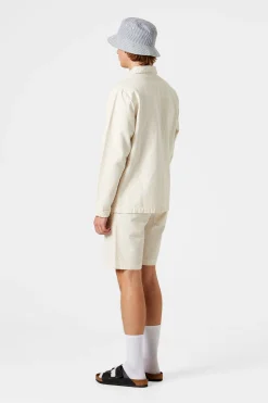 Hombre Edmmond Studios Seersucker Shorts Plain Off White