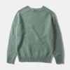 Hombre Edmmond Studios Shetland Sweater Plain Turquoise