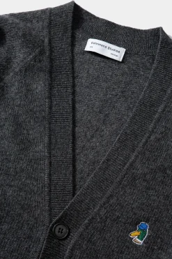 Hombre Edmmond Studios Special Duck Cardigan Plain Grey