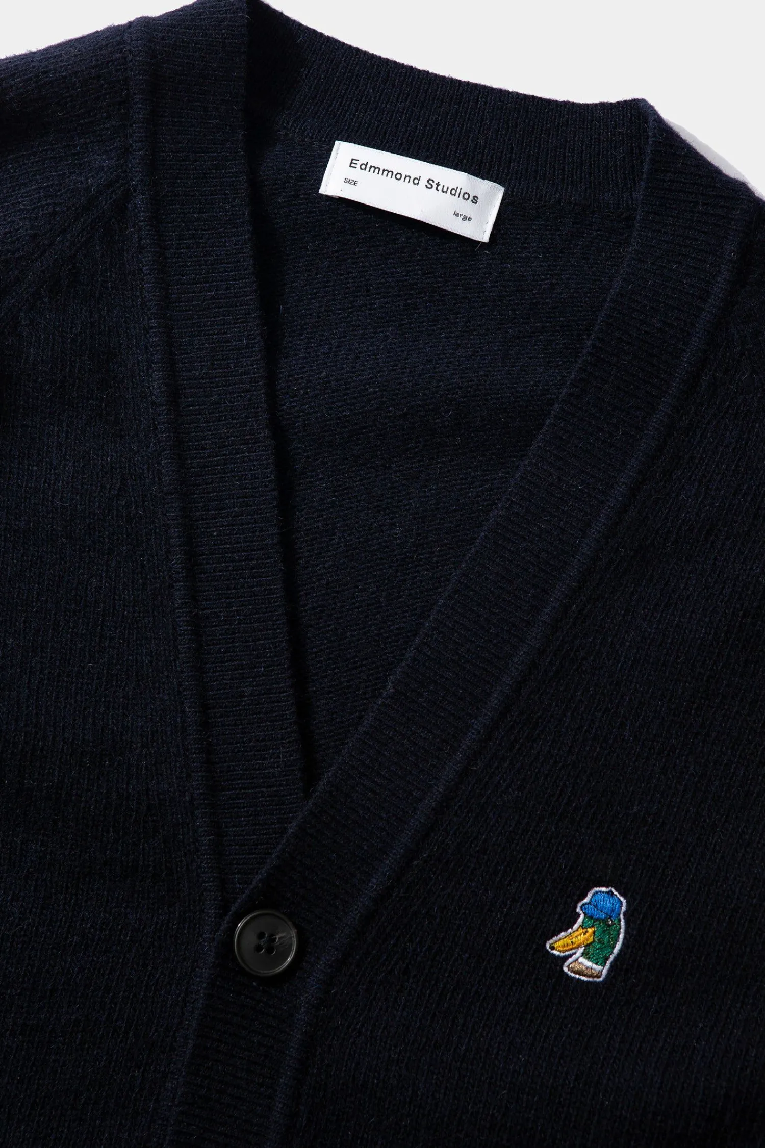 Hombre Edmmond Studios Special Duck Cardigan Plain Navy