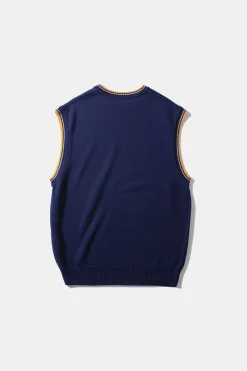 Hombre Edmmond Studios Sunset Vest Plain Navy
