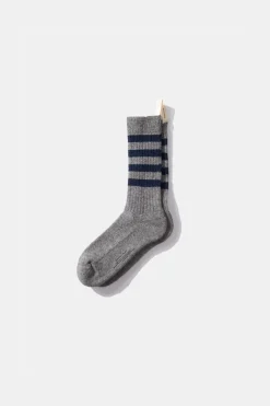 Hombre Edmmond Studios Tag Socks Plain Grey