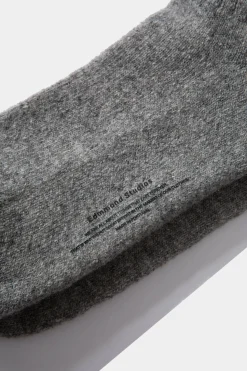 Hombre Edmmond Studios Tag Socks Plain Grey