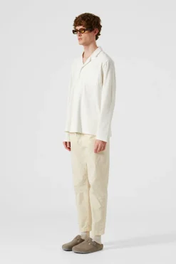 Hombre Edmmond Studios Terry Long Shirt Plain Off White