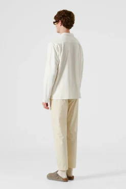 Hombre Edmmond Studios Terry Long Shirt Plain Off White
