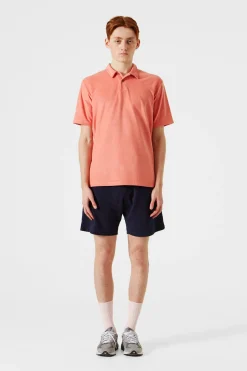 Hombre Edmmond Studios Terry Polo Plain Salmon