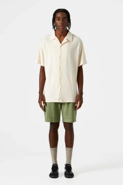 Hombre Edmmond Studios Terry Shirt Plain Off White