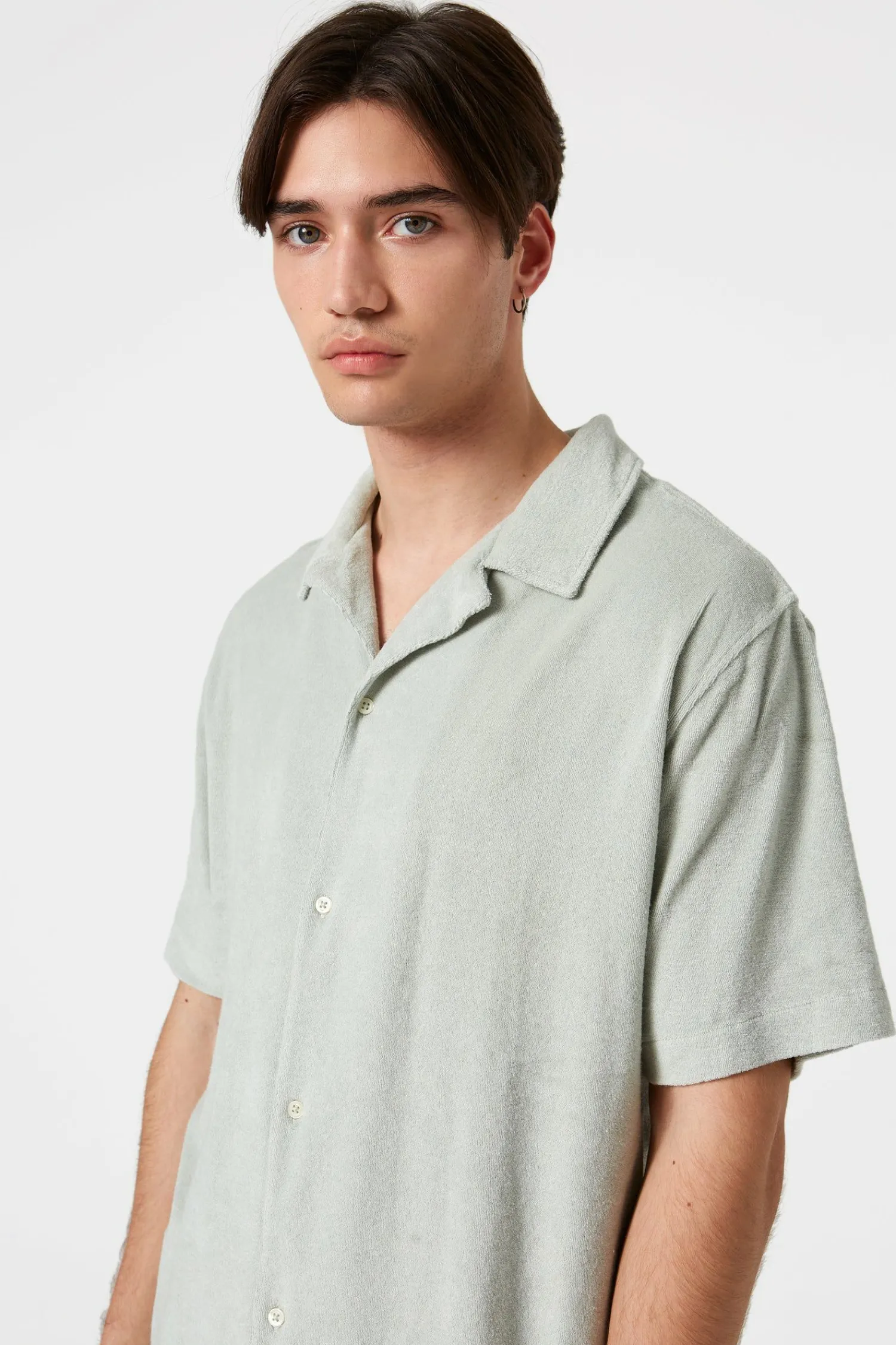 Hombre Edmmond Studios Terry Shirt Plain Sage