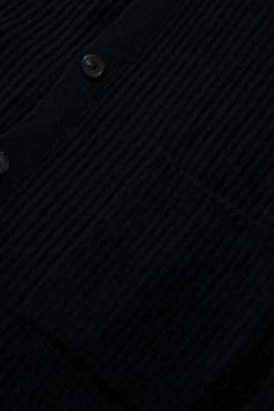 Hombre Edmmond Studios Upper Cardigan Plain Navy