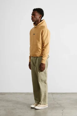 Hombre Edmmond Studios Velo Hoodie Plain Caramel