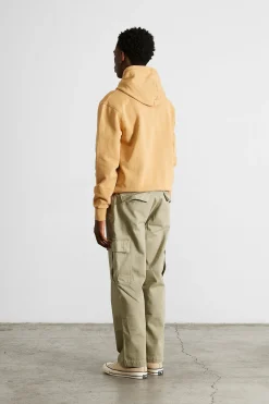 Hombre Edmmond Studios Velo Hoodie Plain Caramel