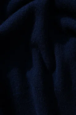 Hombre Edmmond Studios Wool Polo Plain Navy