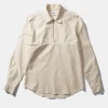Hombre Edmmond Studios Zipped Shirt Plain Beige